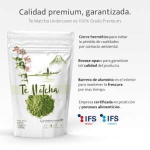 Pack de té matcha premium.