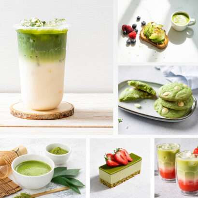 Opciones para toma te matcha